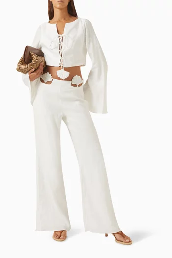 Amelie Top in Linen
