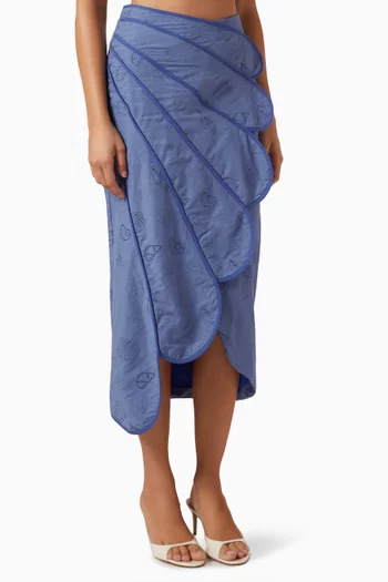 Sango Scallop Skirt in Linen