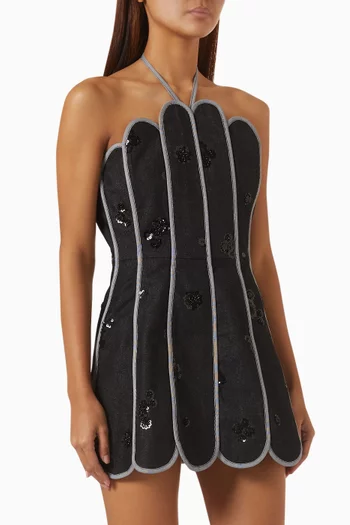 Lenny Corset Dress in Linen
