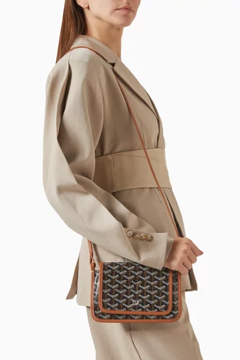 حقيبة كروس بلوميت قنب جوياردين مغلف وجلد غير مستعملة