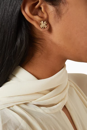 No.5 Stud Earrings