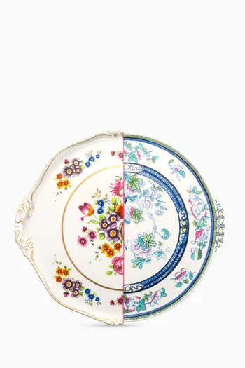 Hybrid Dorotea Round Tray in Porcelain, 35cm