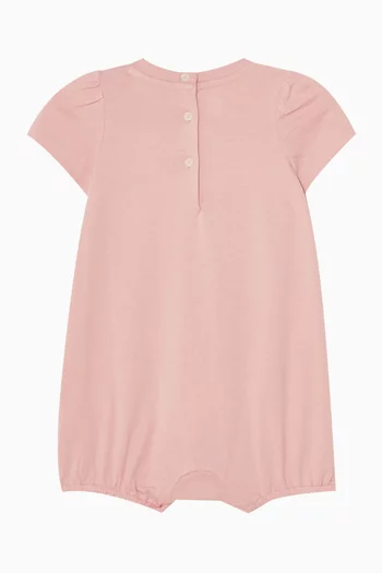 Graphic Romper in Cotton Jersey