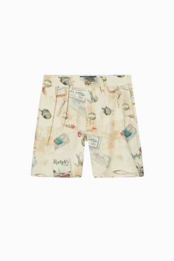 All-over Print Bermuda Shorts