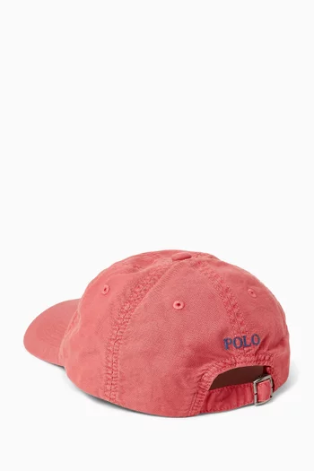 Logo Embroidered Baseball Cap in Cotton