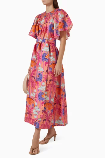 Flagler Belted Dress in Cotton