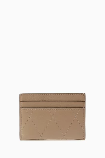 Charlie Card Case in Quilted Leather