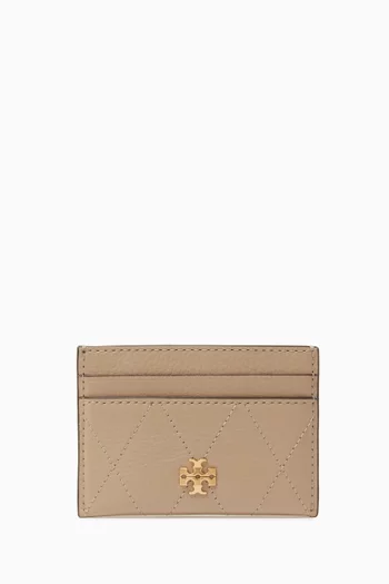 Charlie Card Case in Quilted Leather
