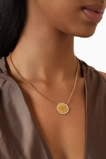 Prayer Diamond Necklace in 18kt Gold