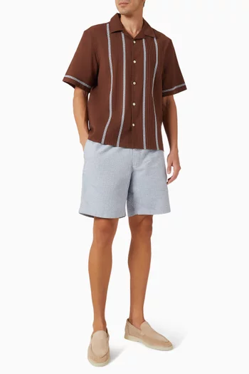 Didcot Pintuck Shirt in Cotton-blend