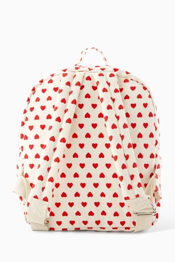Heart-print Backpack