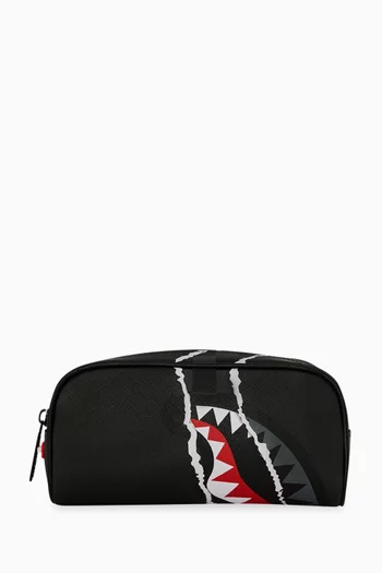Center Rip Revealing Check Pouch