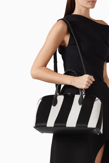 Medium Day Zebra-print Tote Bag in Calf Hair