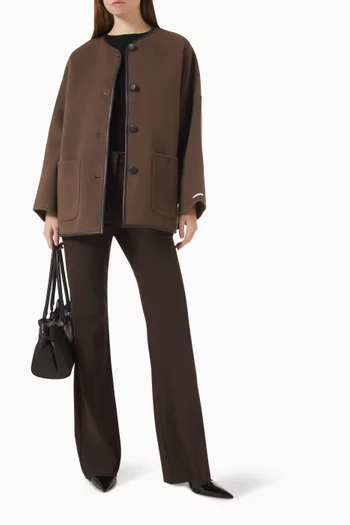 Short Coat in Wool Blend