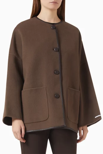Short Coat in Wool Blend