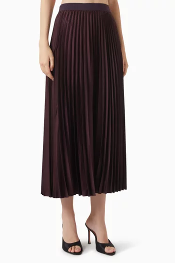 Mllesodo Pleated Skirt in Satin