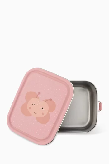 Bee Small Lunch Box in Stainless steel