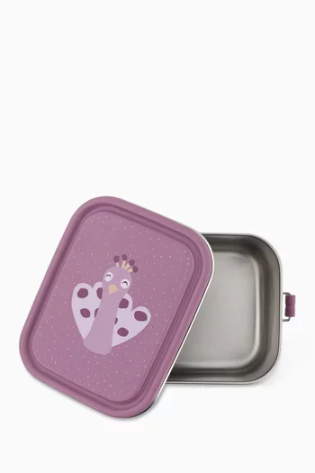 Graphic Small Lunch Box in Stainless steel