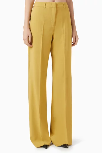 Wide-leg Pants in Twill