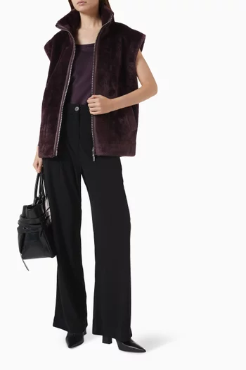Square-neck Top in Satin