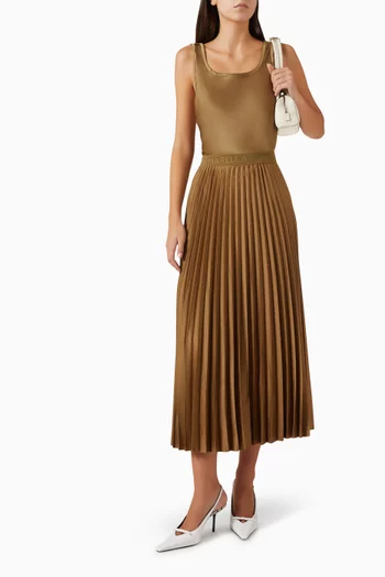 Square-neck Top in Satin