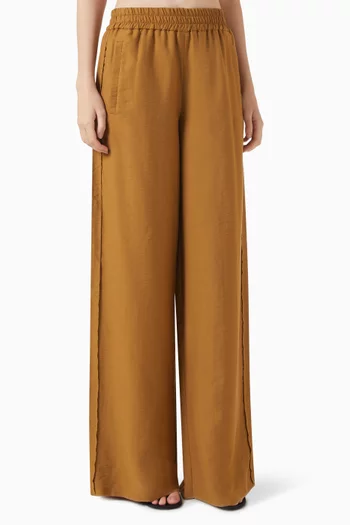 Wide-leg Pants in Lyocell Blend
