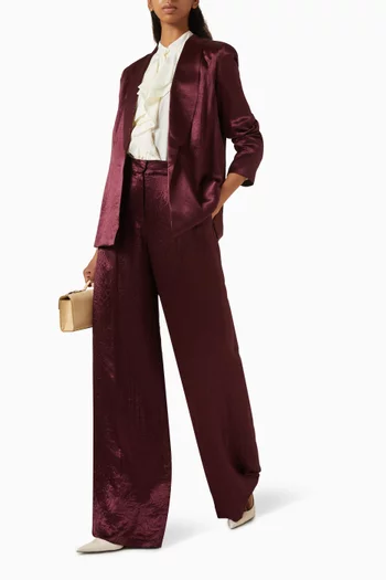 Wide-leg Pants in Satin