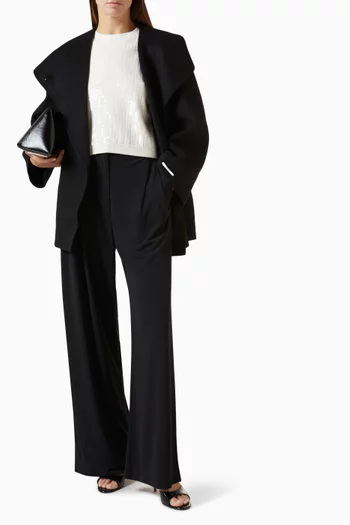 Wide-leg Pants in Jersey