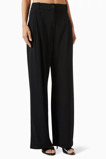 Wide-leg Pants in Jersey
