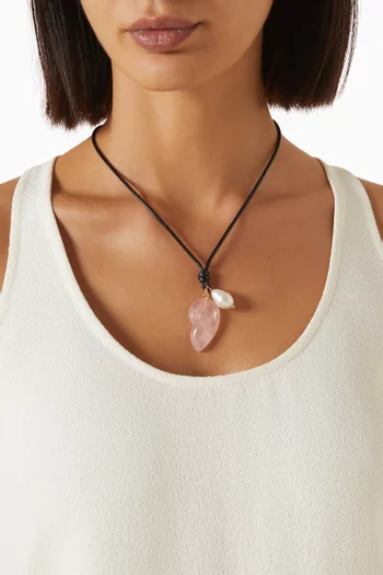 The Santorini Pearl Cord Necklace