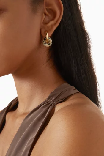 The Palma Washer Hoops in 14kt Gold-plated Brass