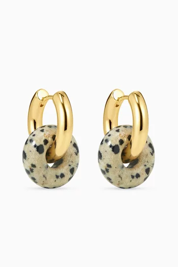 The Palma Washer Hoops in 14kt Gold-plated Brass