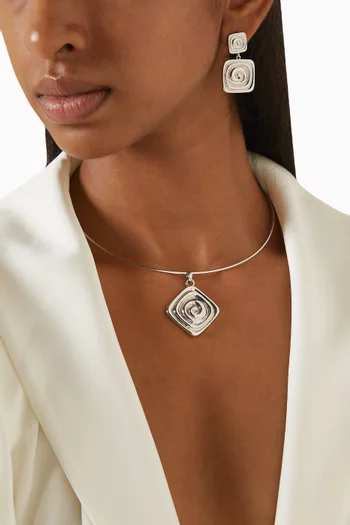 The Seychelles Choker Necklace in Rhodium-plated Silver