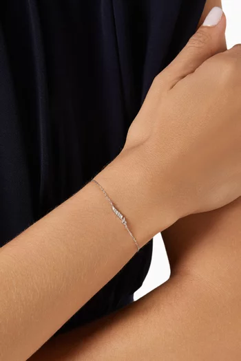 Oula Arabic Letter 'Alef' Diamond Bracelet in 18kt Gold