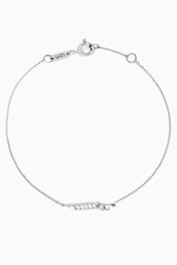 Oula Arabic Letter 'Alef' Diamond Bracelet in 18kt Gold