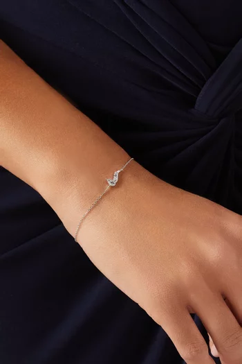Oula Arabic Letter 'Meem' Diamond Bracelet in 18kt Gold