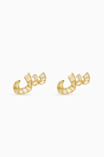 Oula 'Seen' Diamond Earrings in 18kt Gold