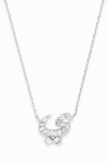 Oula Arabic Letter 'Yaa' Diamond Necklace in 18kt Gold