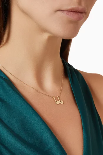 Oula Arabic 'Mama' Necklace in 18kt Gold