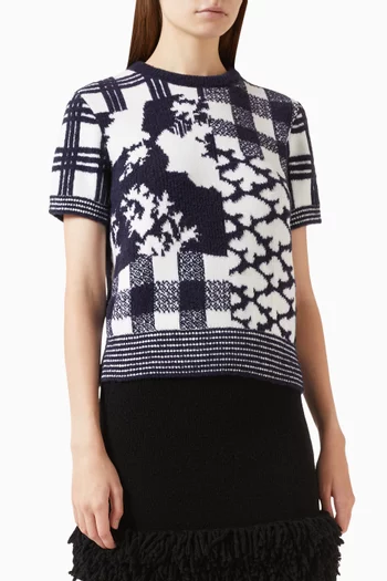 Short Sleeve Knit Sweater