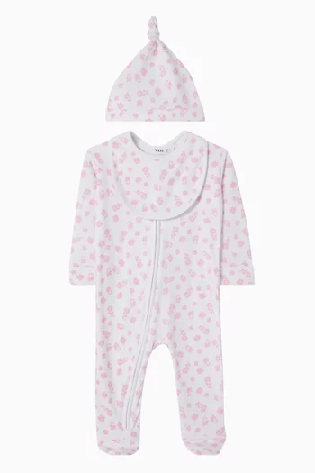 Floral-print Pyjama Set in Jersey