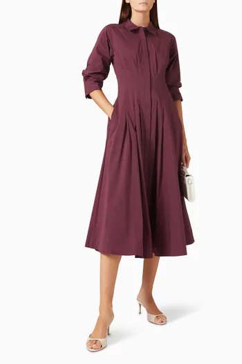 Jazz Shirtdress in Cotton Poplin