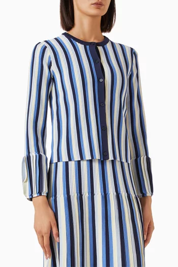 Iris Striped Knitted Jacket
