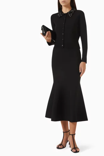 Trae Embellished-collar Cardigan