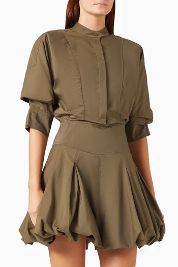 Effie Bubble Mini Dress in Cotton