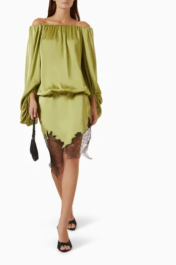Winnie Lace-trim Mini Skirt