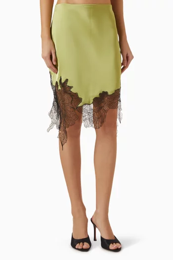 Winnie Lace-trim Mini Skirt