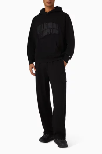 Arch Logo Oversized Hoodie in Fleece