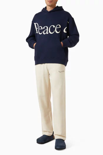 Jumbo Wordmark Hoodie in Cotton