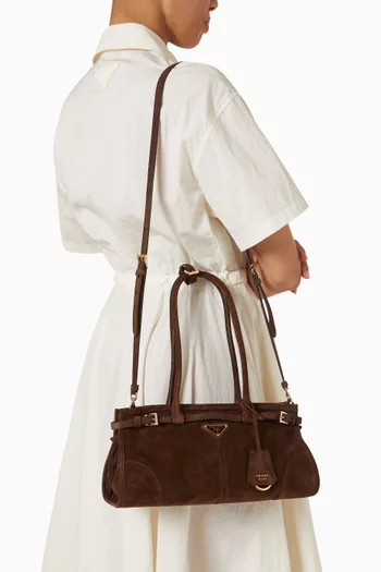 Medium Bonnie Bag in Suede
